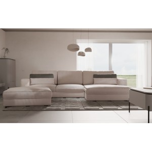 Кутовий диван Bourbon Bydgoskie Meble з подушками 303x176 см