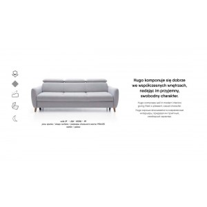 Диван Hugo Etap Sofa розкладний на ніжках 226 см
