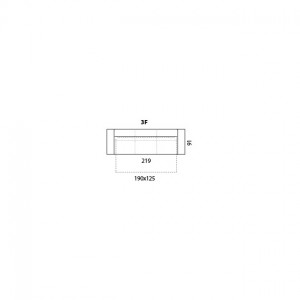 Диван Basic Etap Sofa тримісний розкладний 219 см