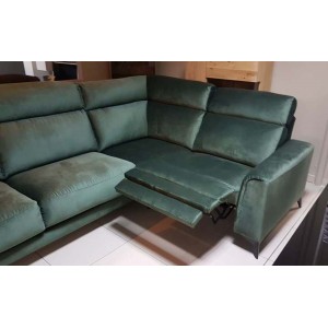 Кутовий диван Legato Bydgoskie Meble з реклайнером 297x209 см