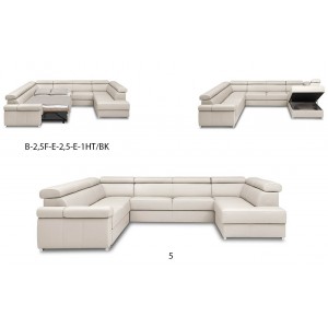 Кутовий диван Zoom Etap Sofa з підголовниками 261x203 см