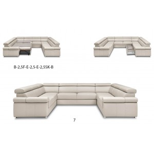Кутовий диван Zoom Etap Sofa з підголовниками 261x203 см