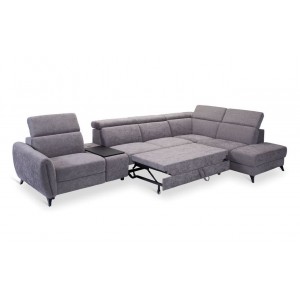 Кутовий диван Lorens Gala Collezione з ліжком і реклайнером 373x216 см