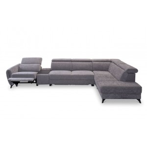 Кутовий диван Lorens Gala Collezione з ліжком і реклайнером 373x216 см