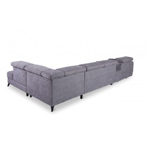 Кутовий диван Lorens Gala Collezione з ліжком і реклайнером 373x216 см
