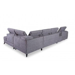Кутовий диван Lorens Gala Collezione з ліжком і реклайнером 373x216 см