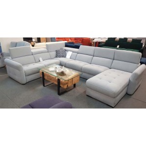 Кутовий диван Massimo Gala Collezione з баром і реклайнером правий 336x268 см