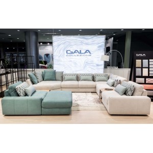 Кутовий диван Serena Gala Collezione з подушками 307x248 см