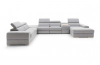 Кутовий диван Plaza Gala Collezione з баром, релаксом і пуфом лівий 426x292 см