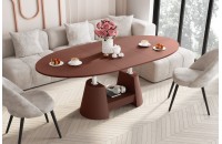 Стіл Calabro MAX Hubertus з ящиком бордо Amore Colore 140-188 см регульована висота 55-75 см