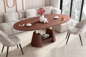 Стіл Calabro MAX Hubertus з ящиком бордо Amore Colore 140-188 см регульована висота 55-75 см