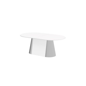 Стіл Capitolo GLAM Hubertus Design білий глянцевий 160-208 см