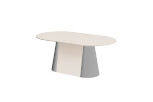 Стіл Capitolo GLAM Hubertus Design кашемір глянцевий 160-208 см