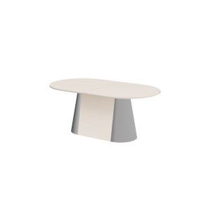Стіл Capitolo GLAM Hubertus Design кашемір глянцевий 160-208 см