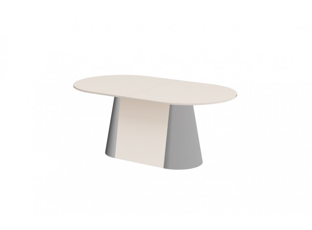 Стіл Capitolo GLAM Hubertus Design кашемір глянцевий 160-208 см