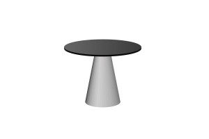 Стіл Pineto GLAM Hubertus Design чорний глянцевий 100 см