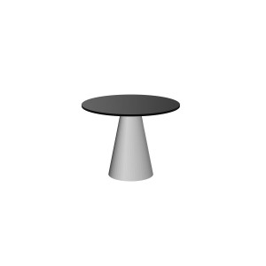 Стіл Pineto GLAM Hubertus Design чорний глянцевий 100 см