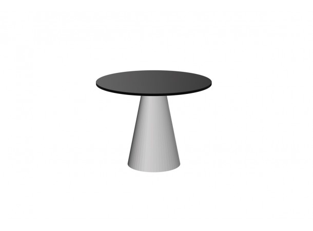Стіл Pineto GLAM Hubertus Design чорний глянцевий 100 см