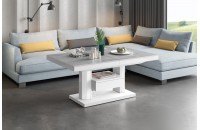 Стіл Quadro Max Hubertus з ящиком сірий камінь 120-170 см висота 54-74 см
