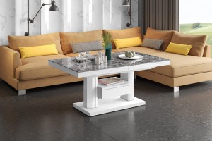 Стіл Quadro Max Hubertus з ящиком Venatino темний 120-170 см висота 54-74 см