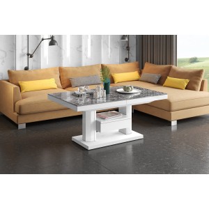 Стіл Quadro Max Hubertus з ящиком Venatino темний 120-170 см висота 54-74 см