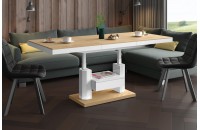 Стіл Quadro Max Hubertus з ящиком дуб сонячний 120-170 см висота 54-74 см