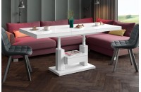 Стіл Quadro Max Hubertus з ящиком білий 120-170 см висота 54-74 см