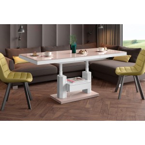Стіл Quadro Max Hubertus з ящиком капучіно 120-170 см висота 54-74 см