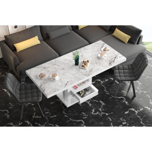 Стіл Quadro Max Hubertus з ящиком Venatino білий 120-170 см висота 54-74 см