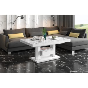Стіл Quadro Max Hubertus з ящиком Venatino білий 120-170 см висота 54-74 см