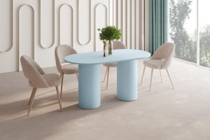 Стіл Roseto Hubertus Design блакитний Amore Colore 150 см