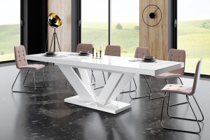 Стіл Viva 2 Hubertus Design білий 160-208-256 см