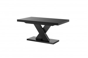 Стіл Xenon Lux Hubertus Design чорний глянцевий 160-208-256 см