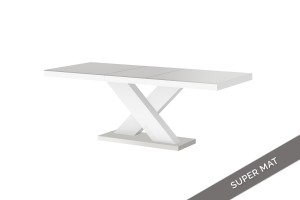 Стіл Xenon Hubertus Design світло сірий з білим матовий 160-210 см