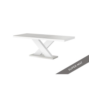 Стіл Xenon Hubertus світло сірий з білим матовий 160-210 см