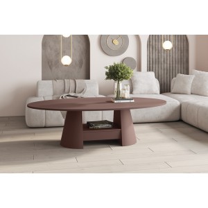 Столик Calabro Hubertus з ящиком та полицею бордо Amore Colore 160 см Столик Calabro Hubertus з ящиком та полицею бордо Amore Colore 160 см