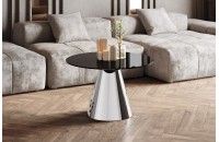 Столик Pineto mini GLAM Hubertus Design чорний глянцевий 80 см