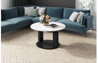 Стіл Primo Lux Hubertus білий з чорним 100-144 см регульована висота 54-74 см