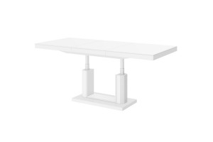Столик Quadro Lux Hubertus білий матовий 120-170 см висота 55-75 см