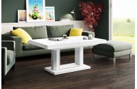 Столик Quadro Lux Hubertus білий 120-170 см висота 55-75 см