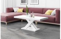 Столик Xenon Lux mini Hubertus білий глянцевий 120 см