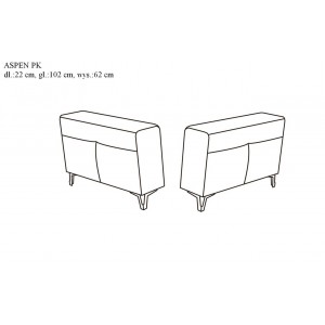 Кутовий диван Aspen Libro 335x263 см