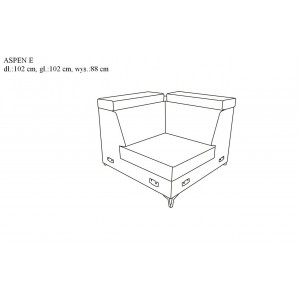 Кутовий диван Aspen Libro 335x263 см