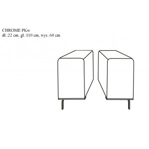 Кутовий диван Chrome Libro 276x184 см