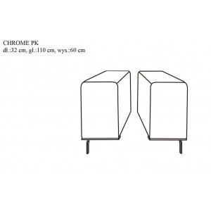 Кутовий диван Chrome Libro 276x184 см