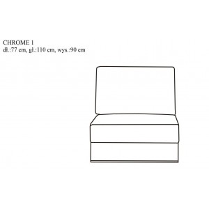 Кутовий диван Chrome Libro 276x184 см
