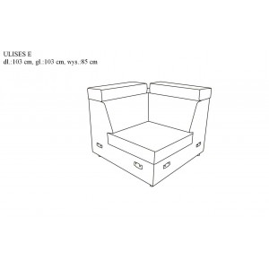 Кутовий диван Ulises Libro 250x174 см