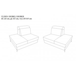 Кутовий диван Ulises Libro 250x174 см