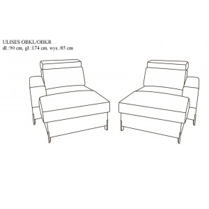 Кутовий диван Ulises Libro 250x174 см