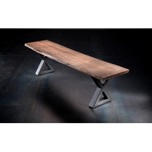Лавка до столу Calabria Mc Akcent модульльна дерево акація 160x40x3,5 см